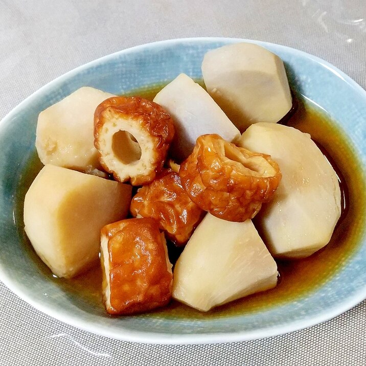 里芋とちくわの麺つゆ煮＋＋